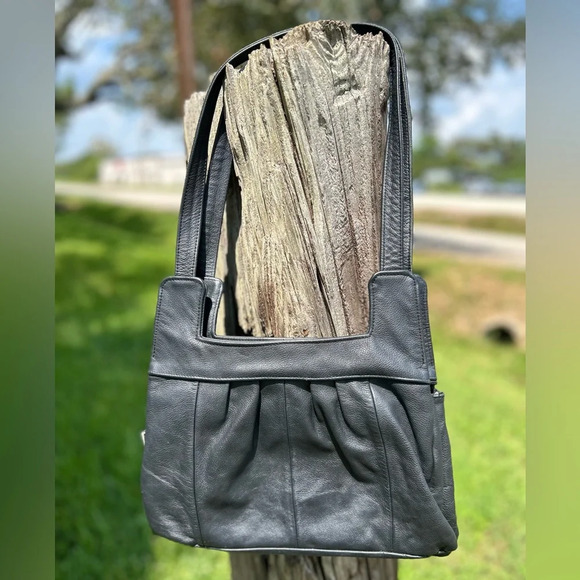 Vintage Leather Floral embossed Boho Western Shoulder Bag purse - Picture 3 of 8